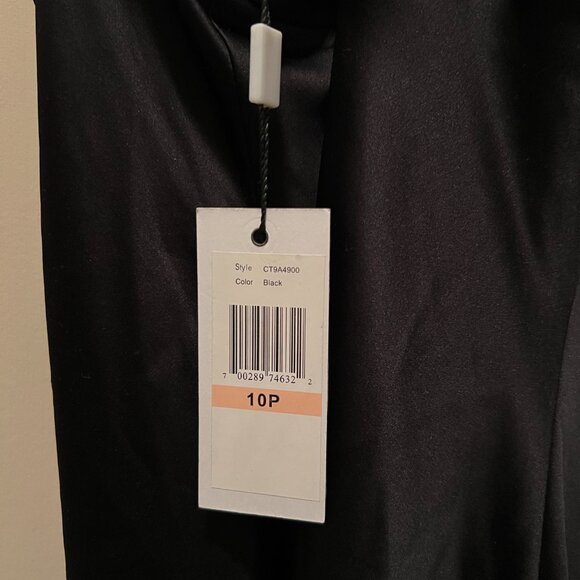 Calvin Klein Black Dress Evening Gown Women's Size 10P - Picture 6 of 10